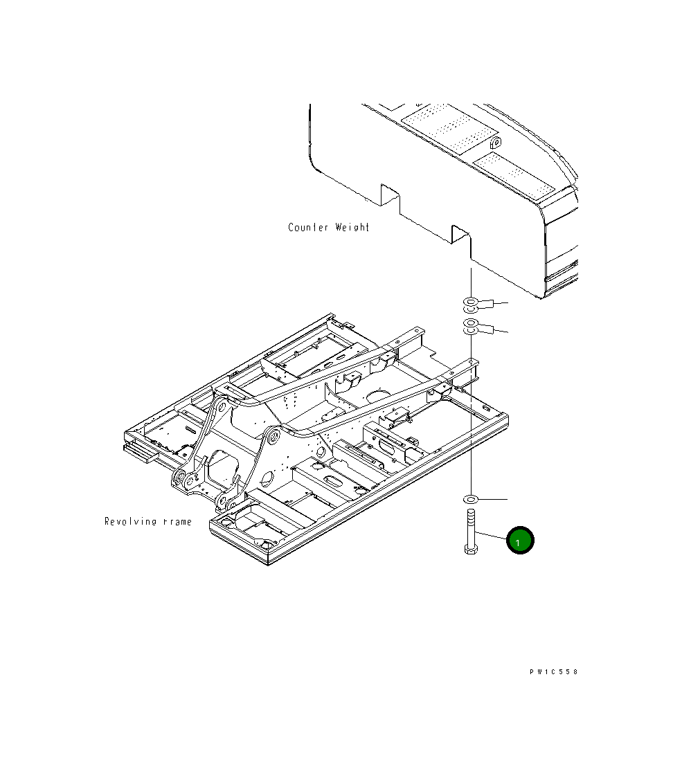 Болт 207-46-K2140 Komatsu