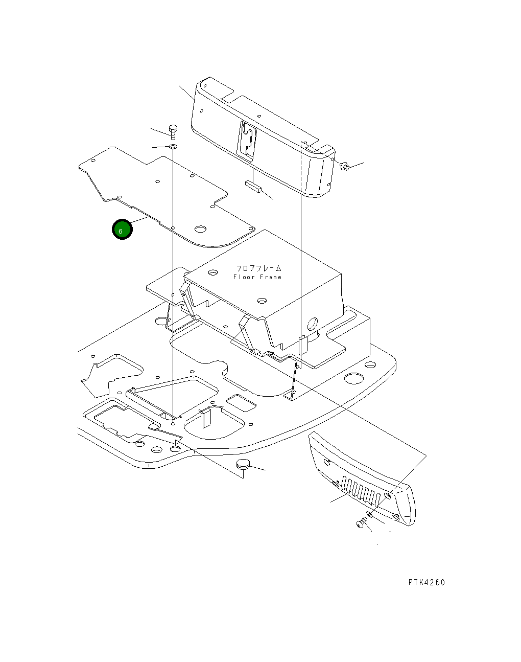 Крышка 21Y-54-13211 Komatsu