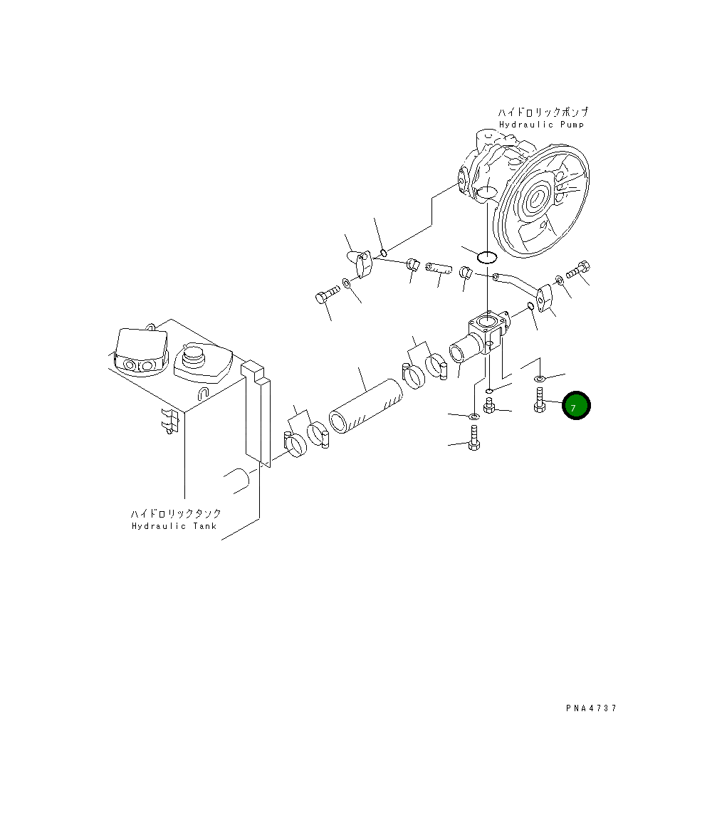 Болт 01010-81280 Komatsu