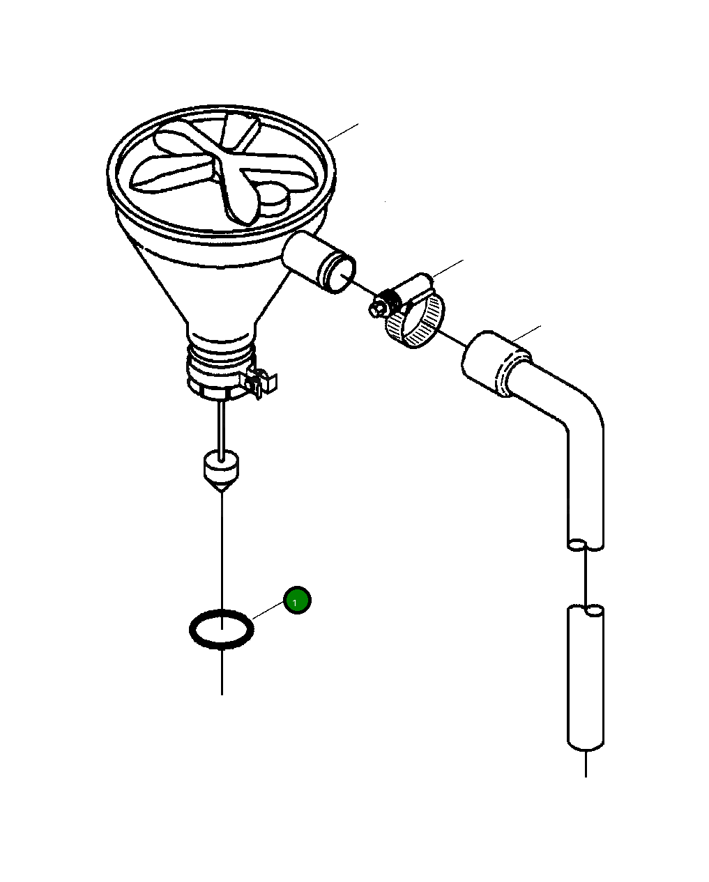 Кольцо уплотнительное (O-Ring) 1296 727 H1 Komatsu