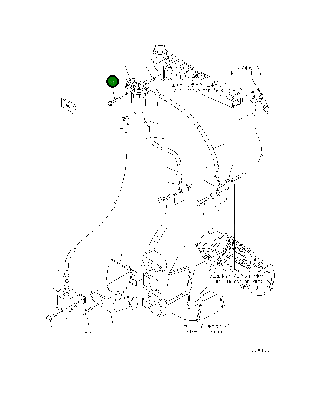 Болт 456-746 Komatsu