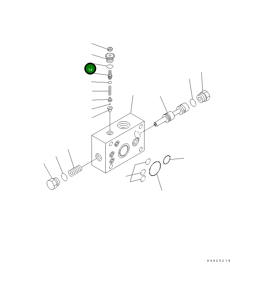 Кольцо уплотнительное (O-Ring) STA40001-16  Komatsu
