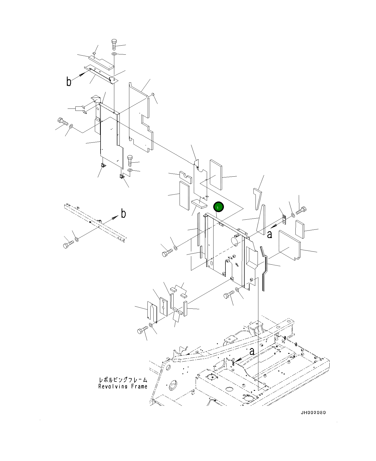 Крышка 21K-54-73313  Komatsu