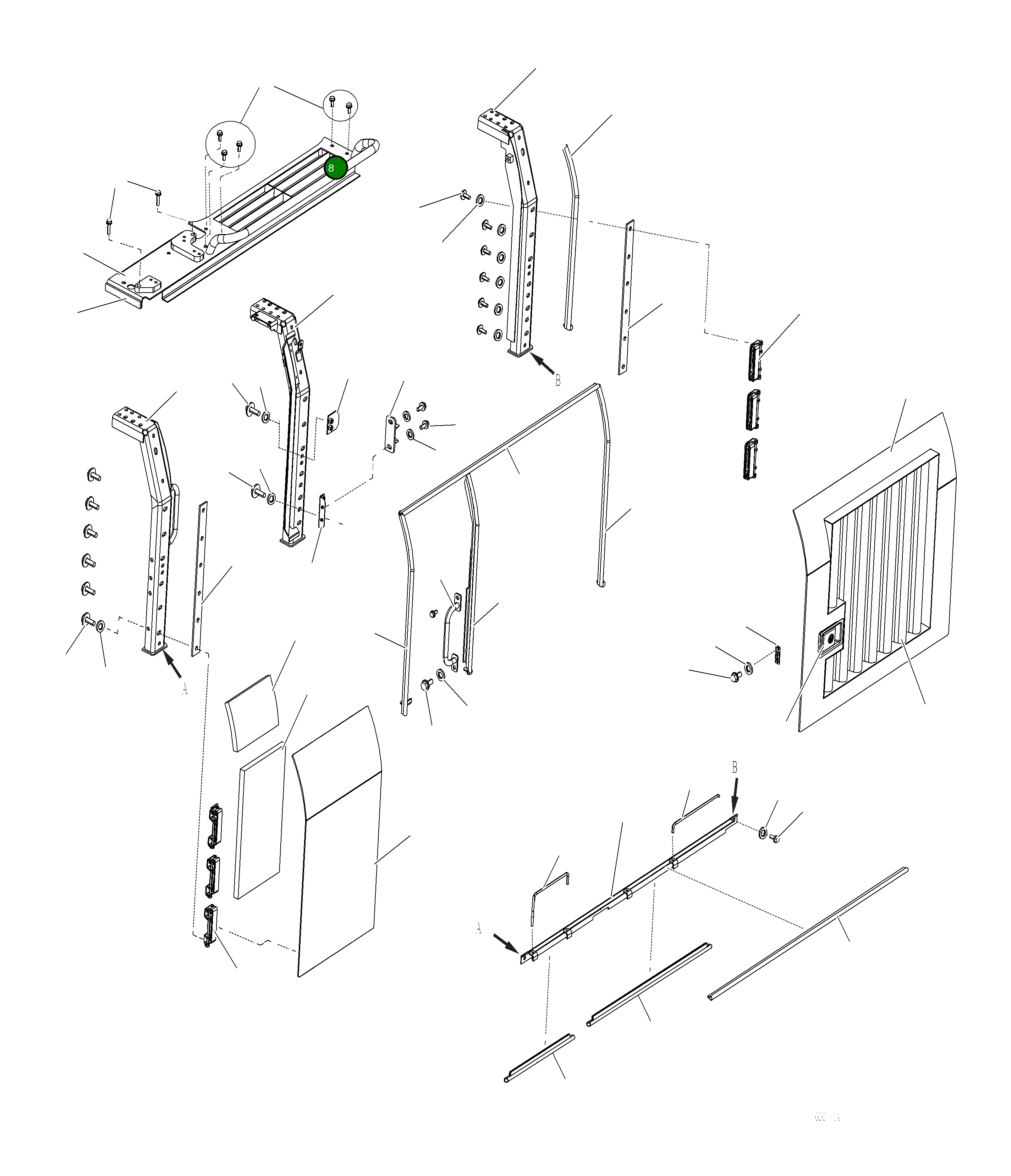 Крышка 2A6-54-A1510 Komatsu