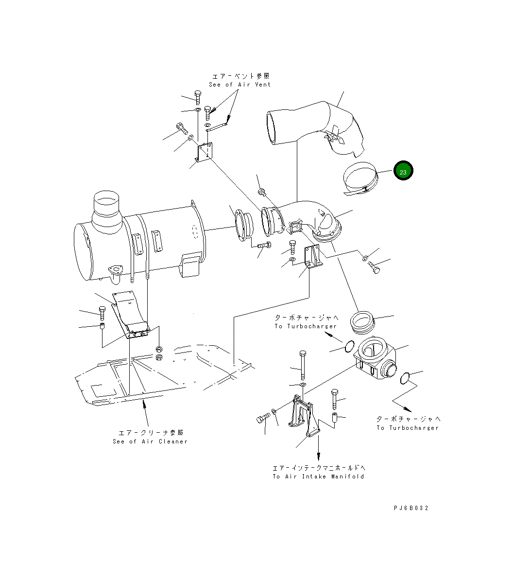 Крышка 6166-11-7831 Komatsu