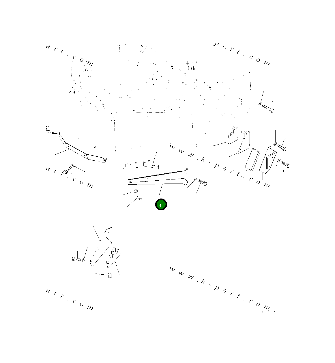 Крышка 419-54-54320 Komatsu