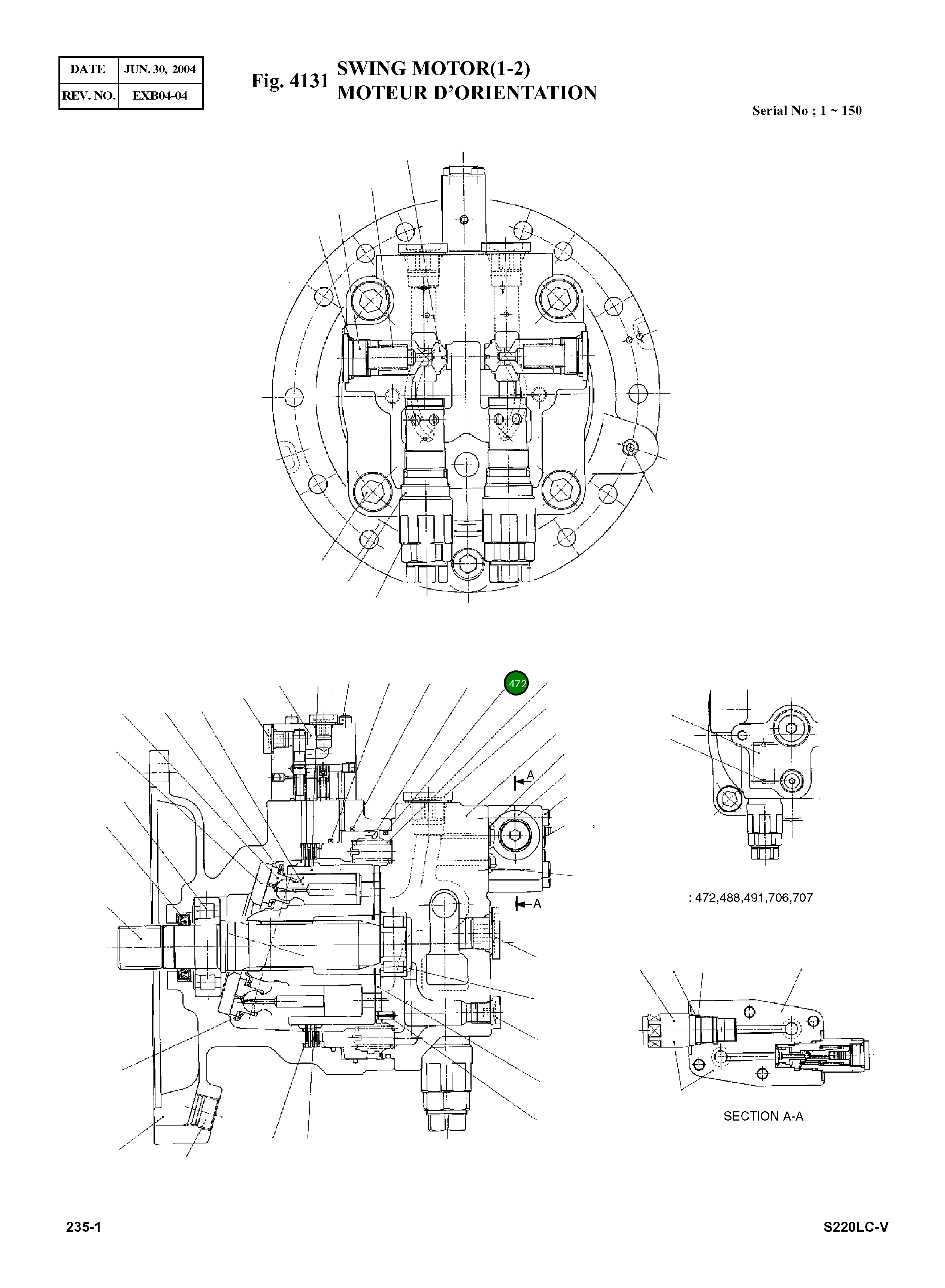 Кольцо уплотнительное (O-Ring) 2.180-00477 Komatsu