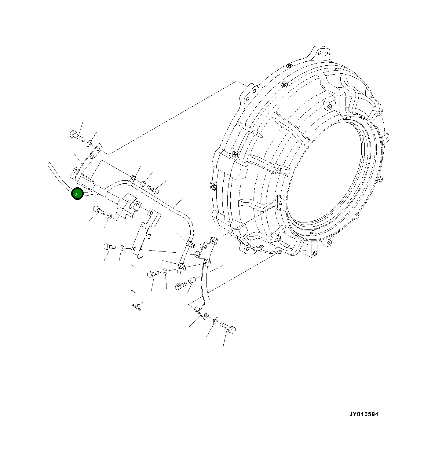 Крышка 561-88-71332 Komatsu