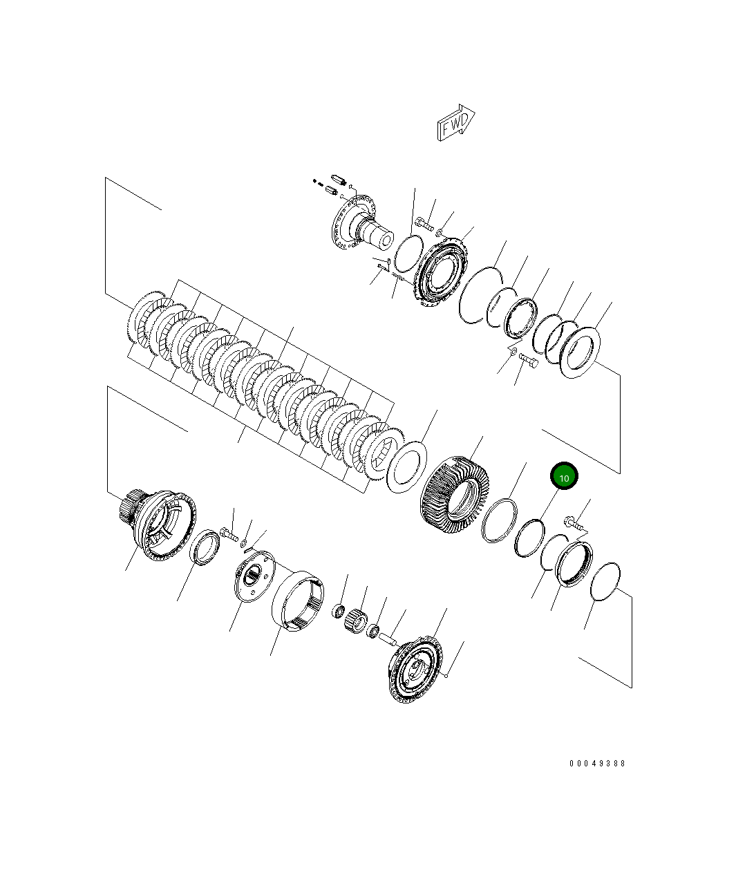Кольцо 287-33-11910 Komatsu