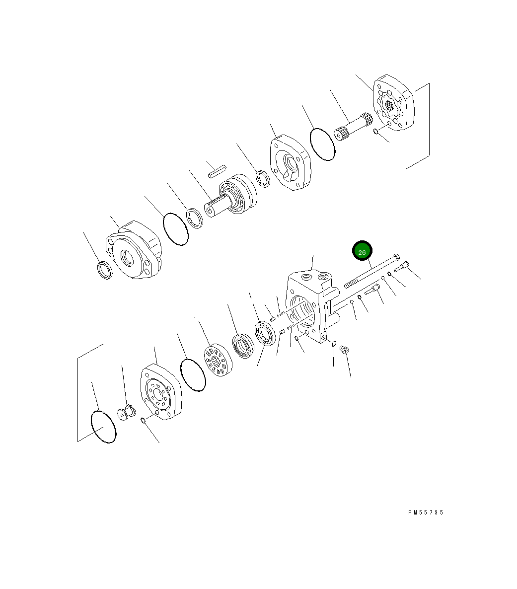 Болт ST14315 Komatsu