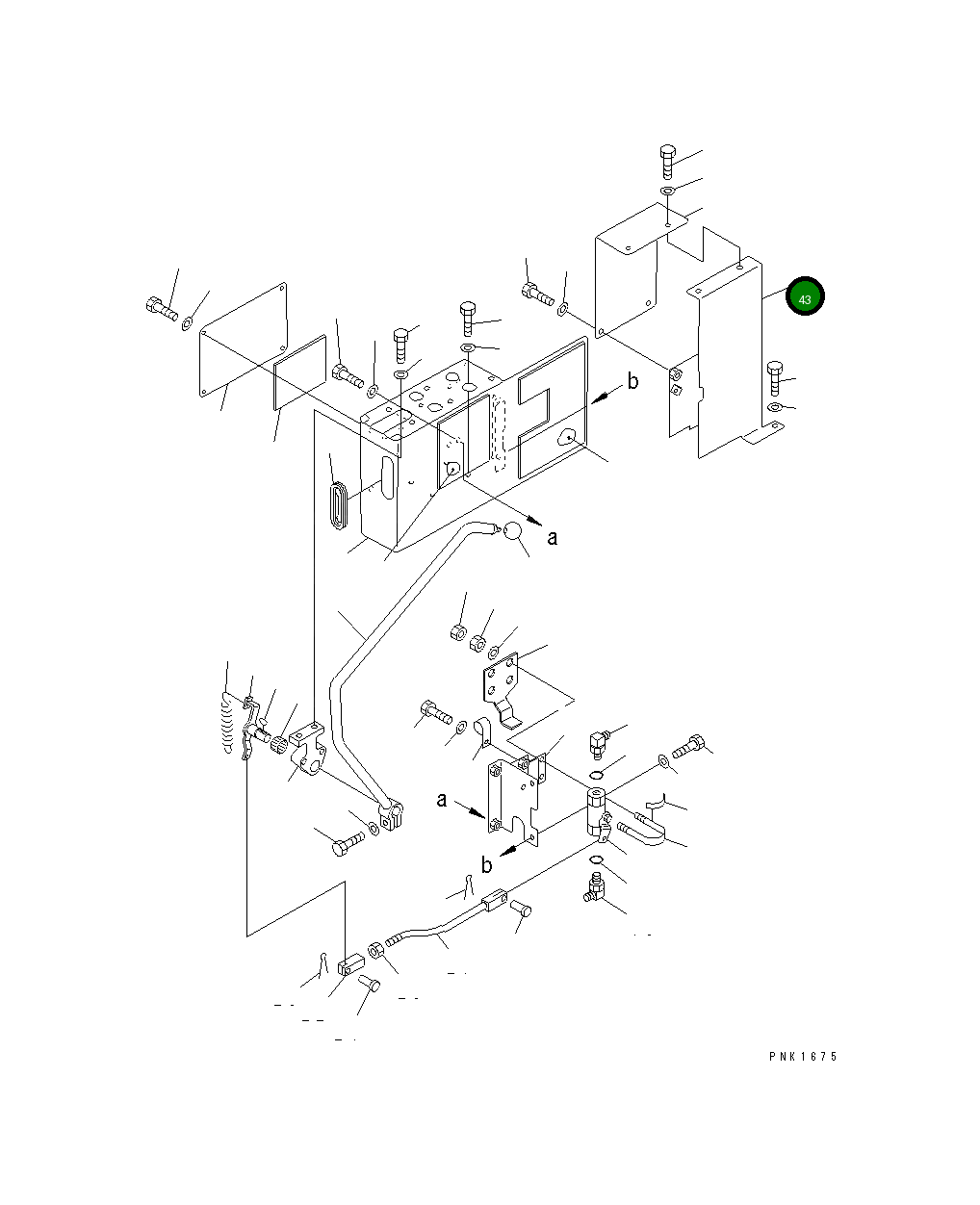 Крышка 20Y-43-21870  Komatsu