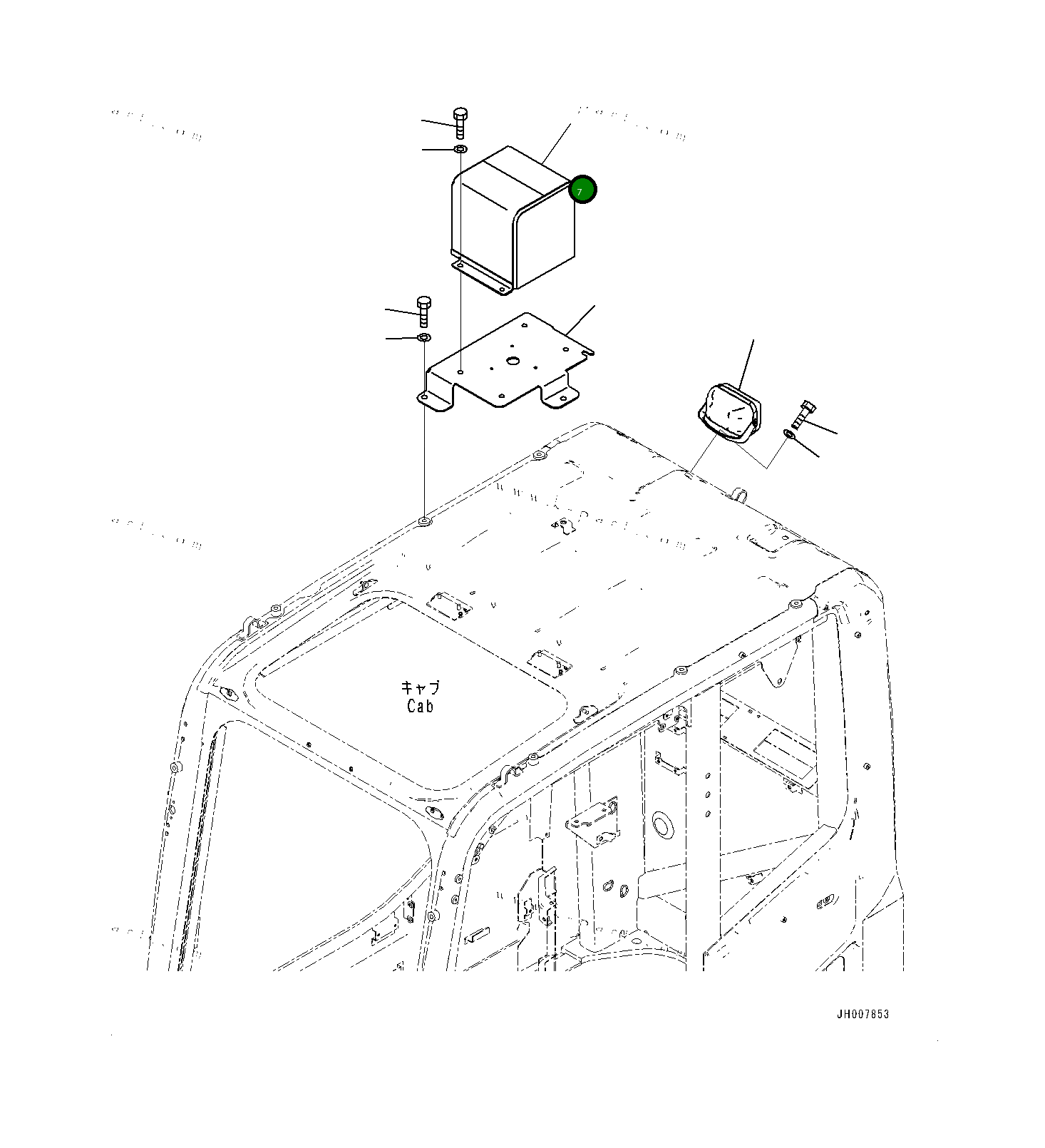 Крышка 2075413650 Komatsu