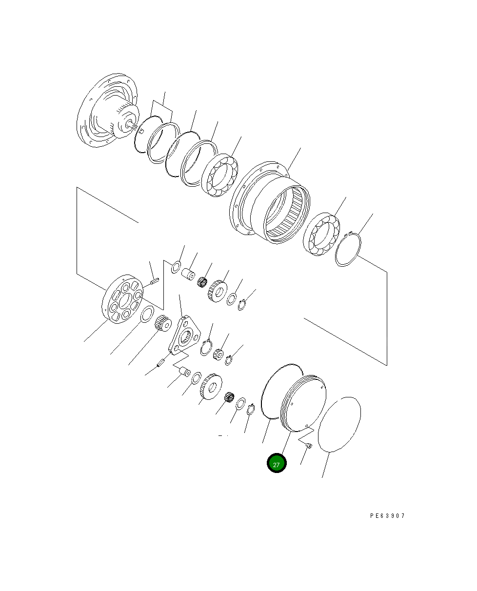 Крышка 20P-60-71130  Komatsu