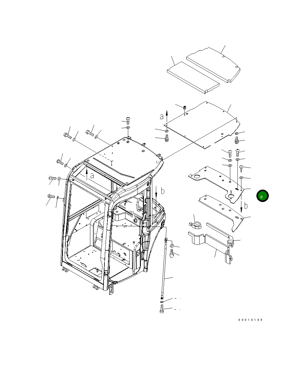 Крышка 22M-54-25851 Komatsu