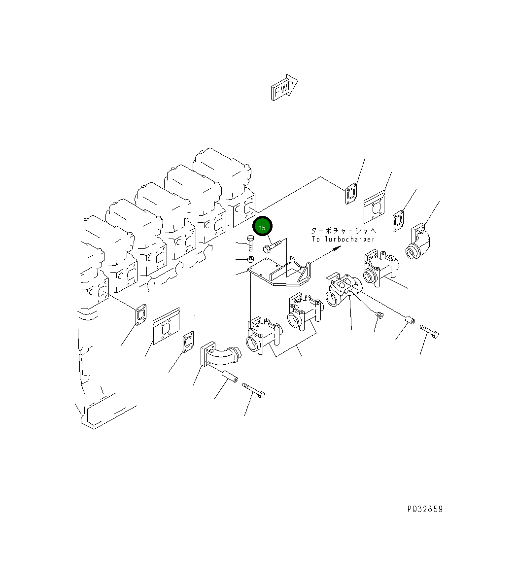 Болт 01437-11020 Komatsu