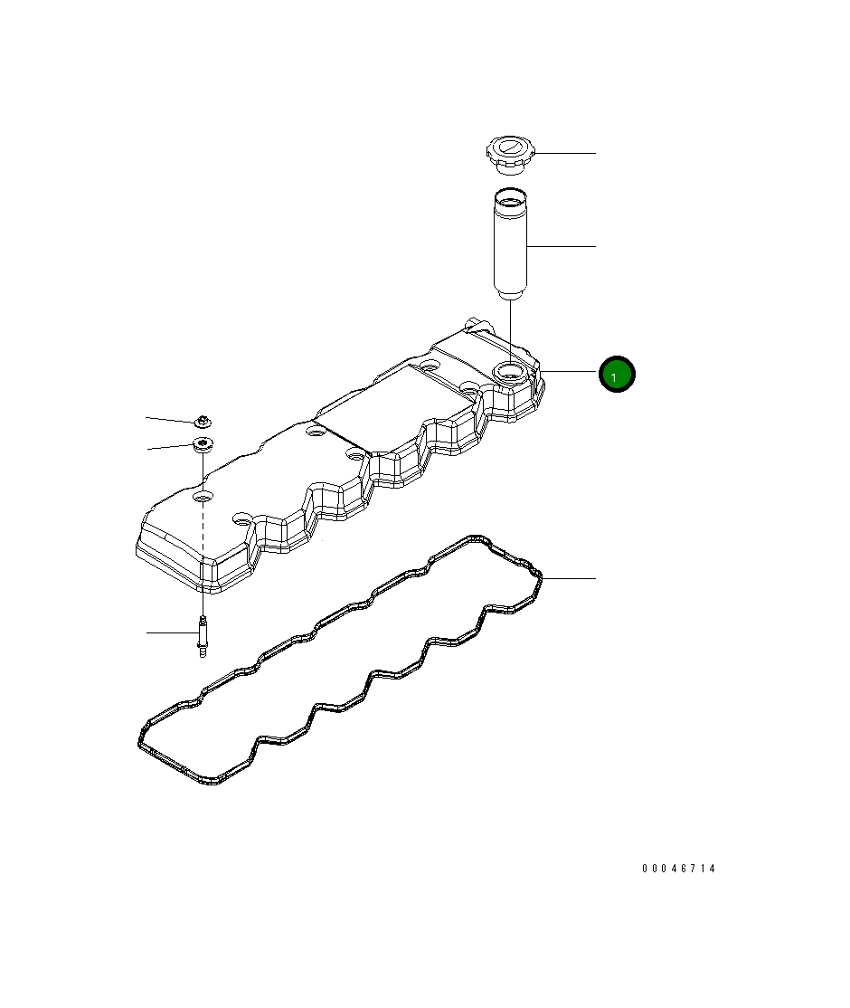 Крышка 6754-11-8110  Komatsu