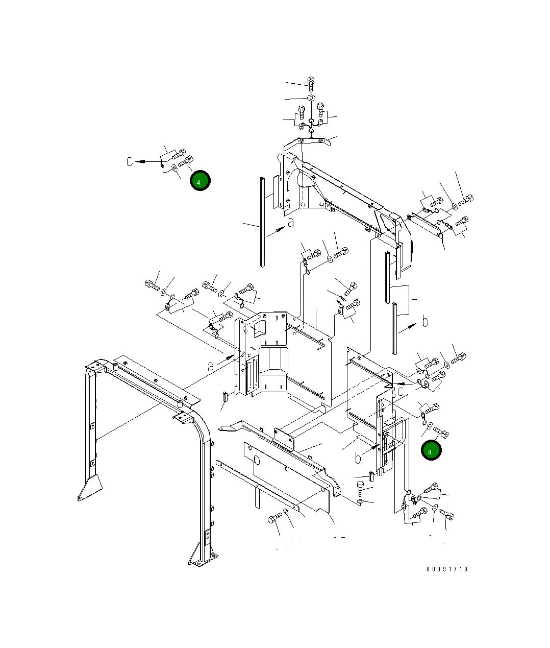 Болт 01252-A1016 Komatsu