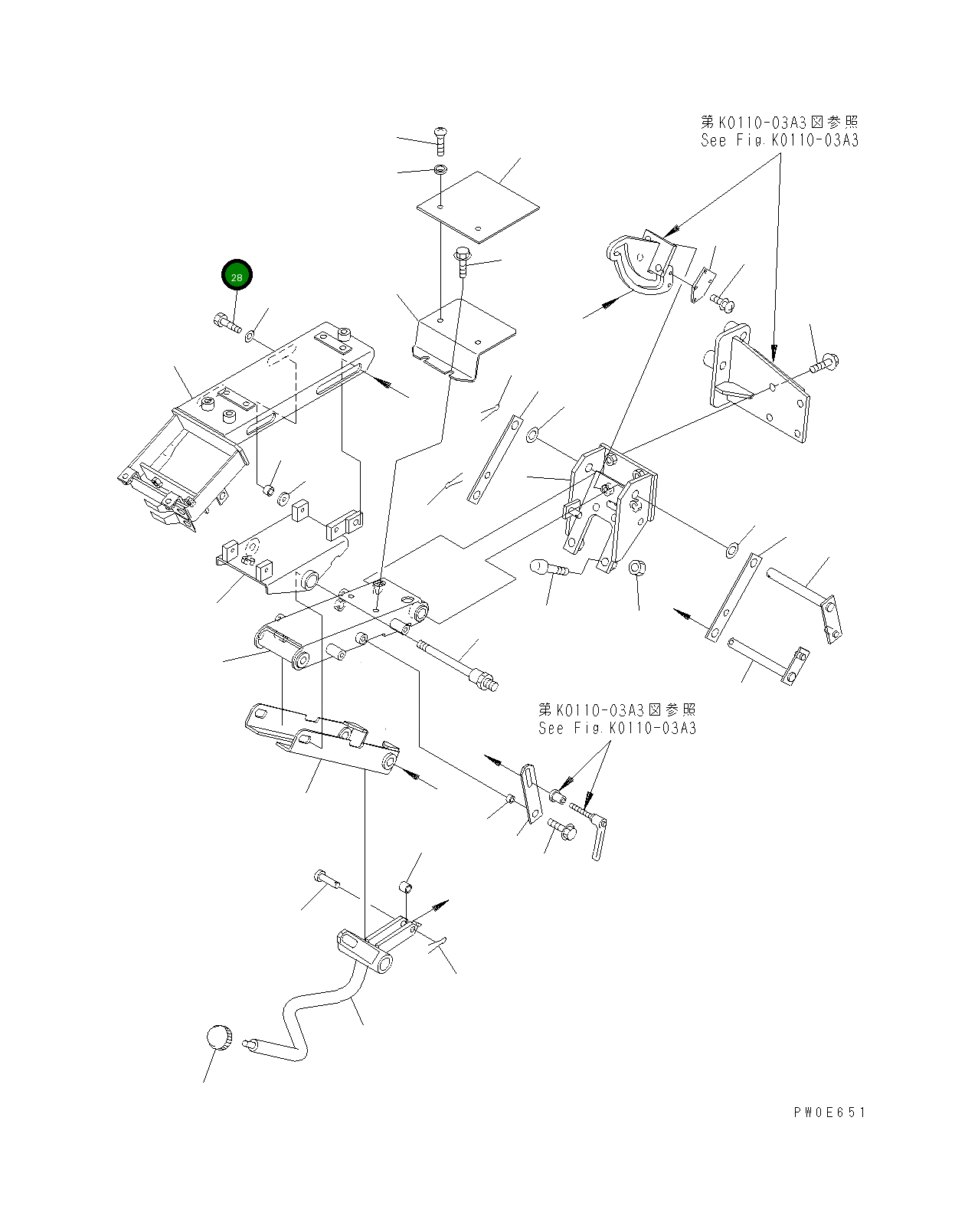 Болт 421-S33-3791 Komatsu