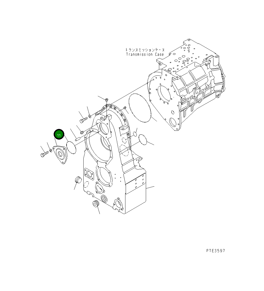 Крышка 421-15-13810  Komatsu
