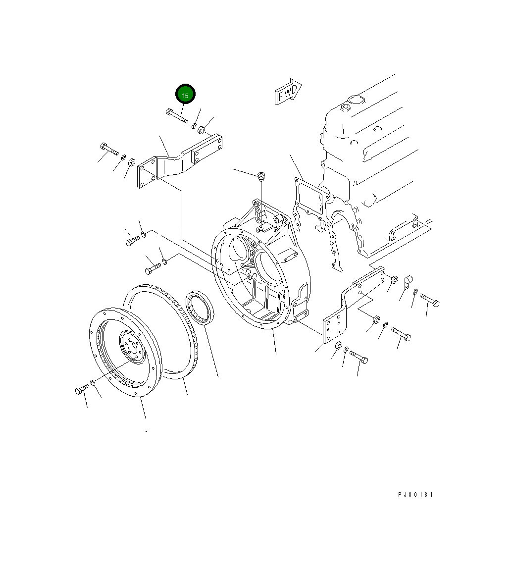 Болт 01010-31265 Komatsu