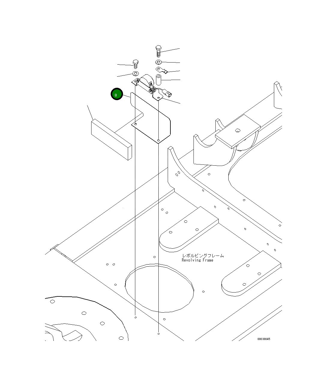 Крышка 207-06-75361 Komatsu