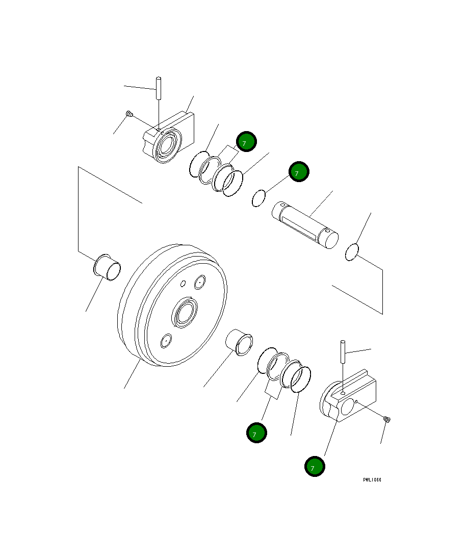 Кольцо уплотнительное (O-Ring) 21T-30-75210 Komatsu