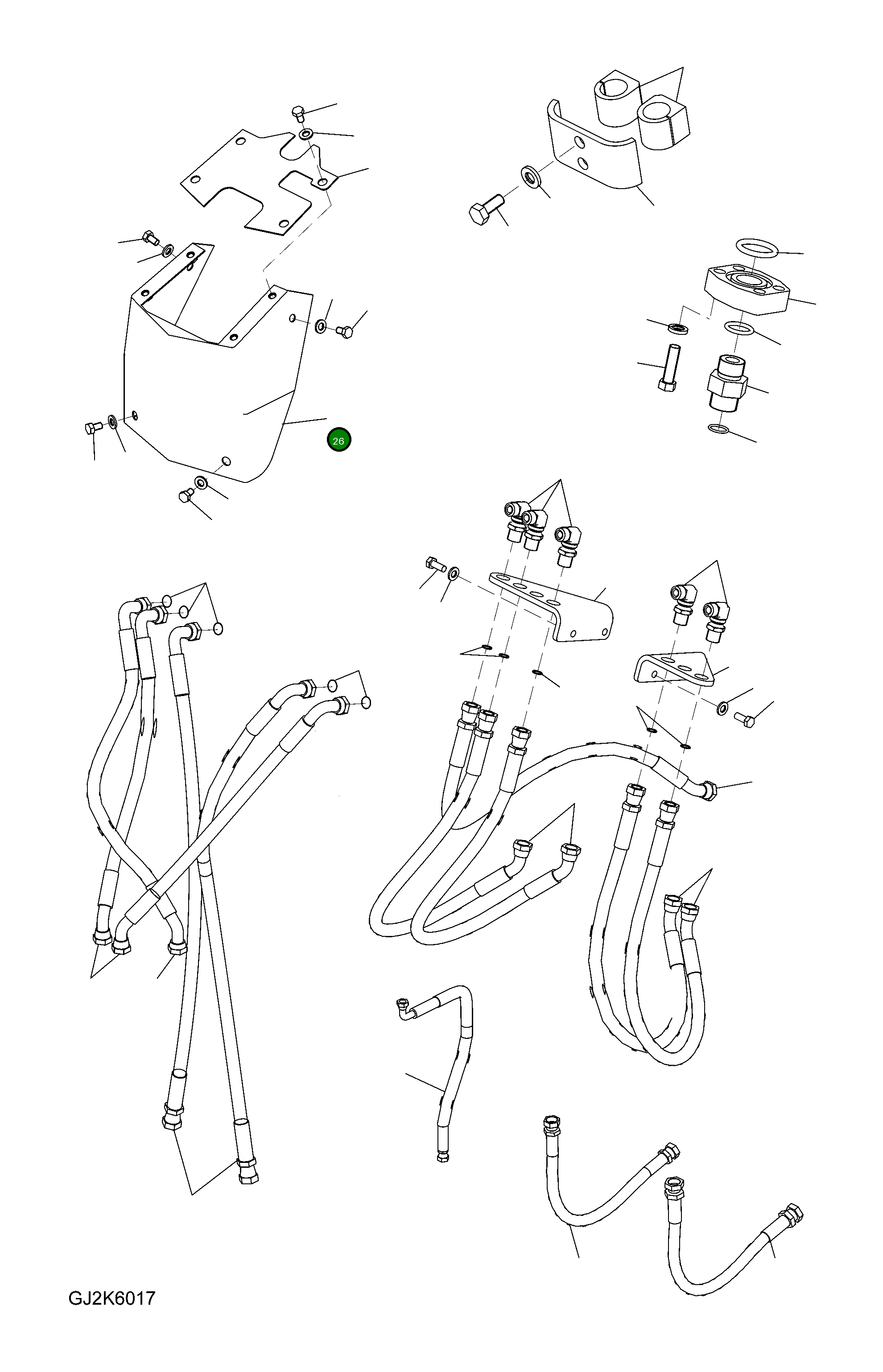 Крышка 20G-966-3210 Komatsu