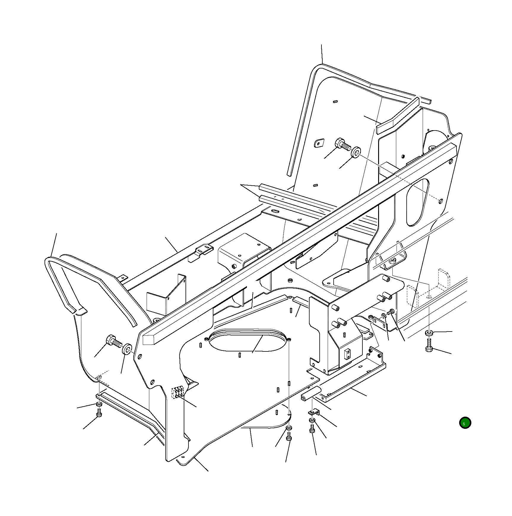 Болт 801015189  Komatsu