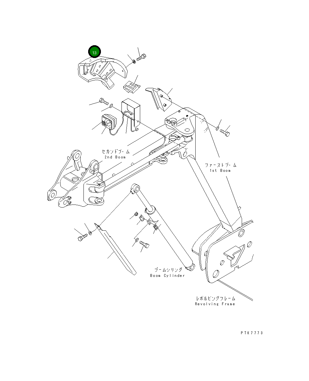 Крышка 21X-70-31710  Komatsu