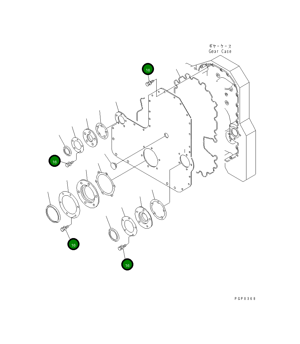 Болт CU3883217  Komatsu