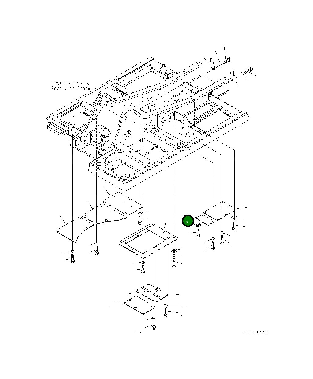 Крышка 206-54-71550 Komatsu