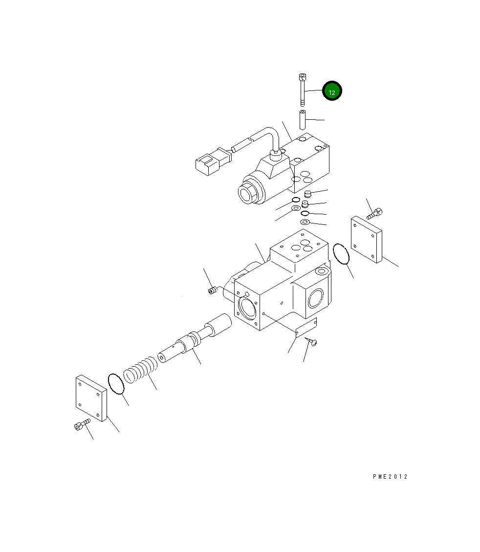 Болт 23S-60-26640 Komatsu