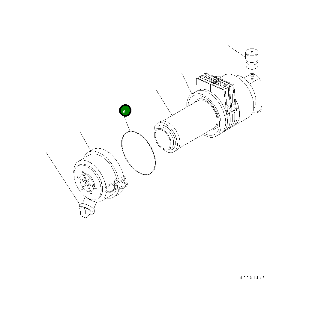 Кольцо уплотнительное (O-Ring) 460-591 Komatsu