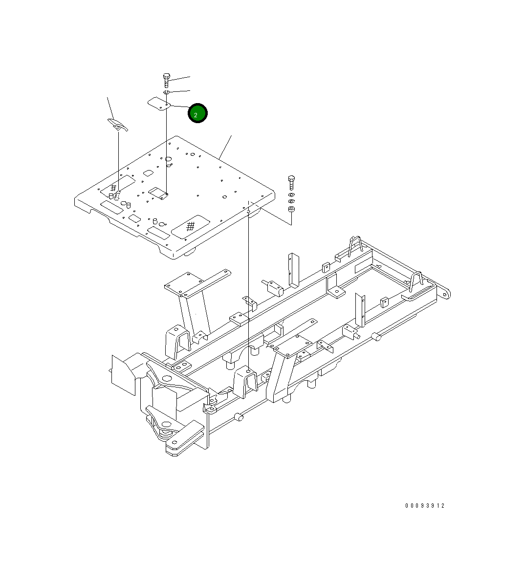 Крышка 23B-54-12120  Komatsu