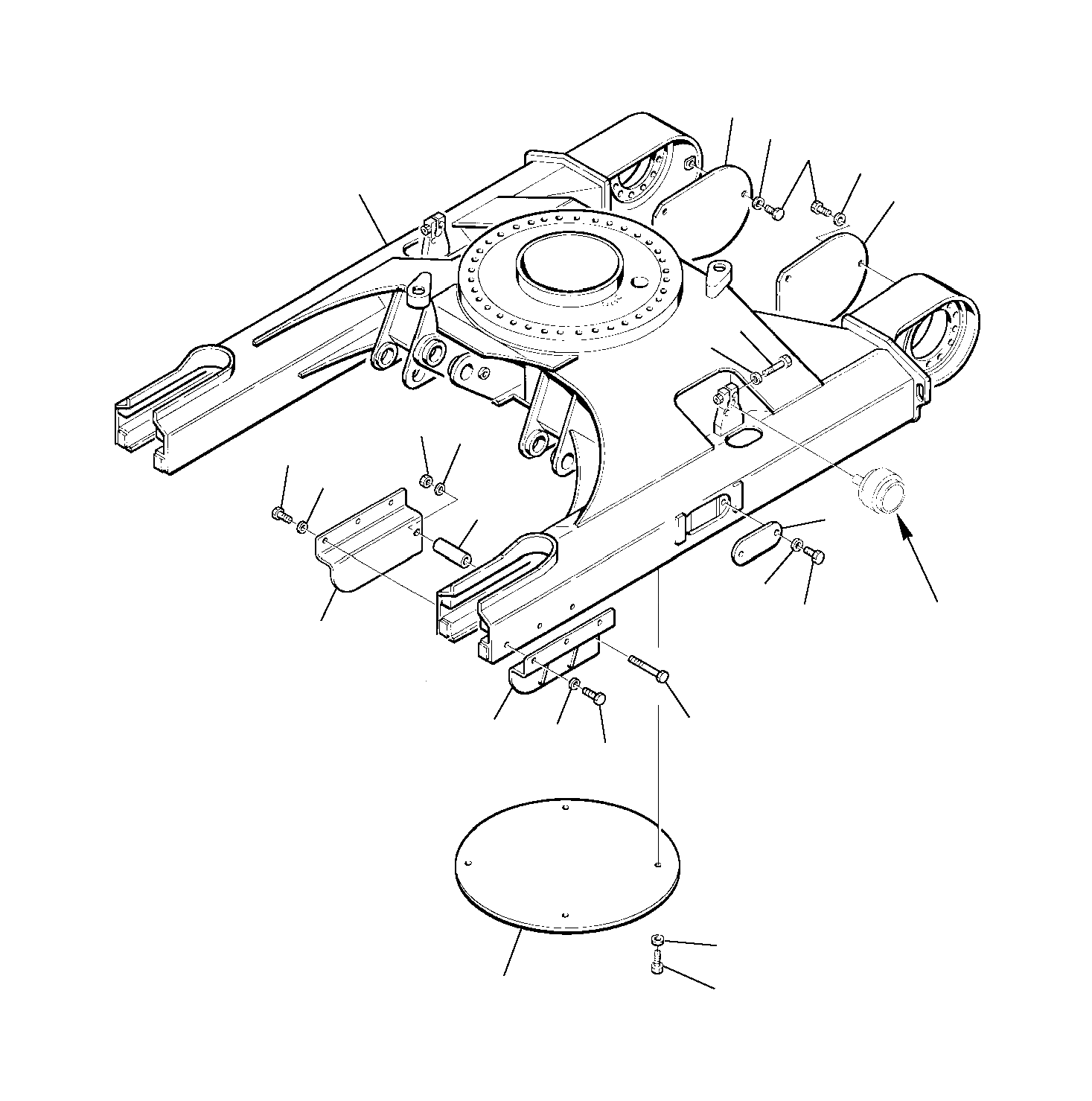 Крышка 22E-30-11140  Komatsu