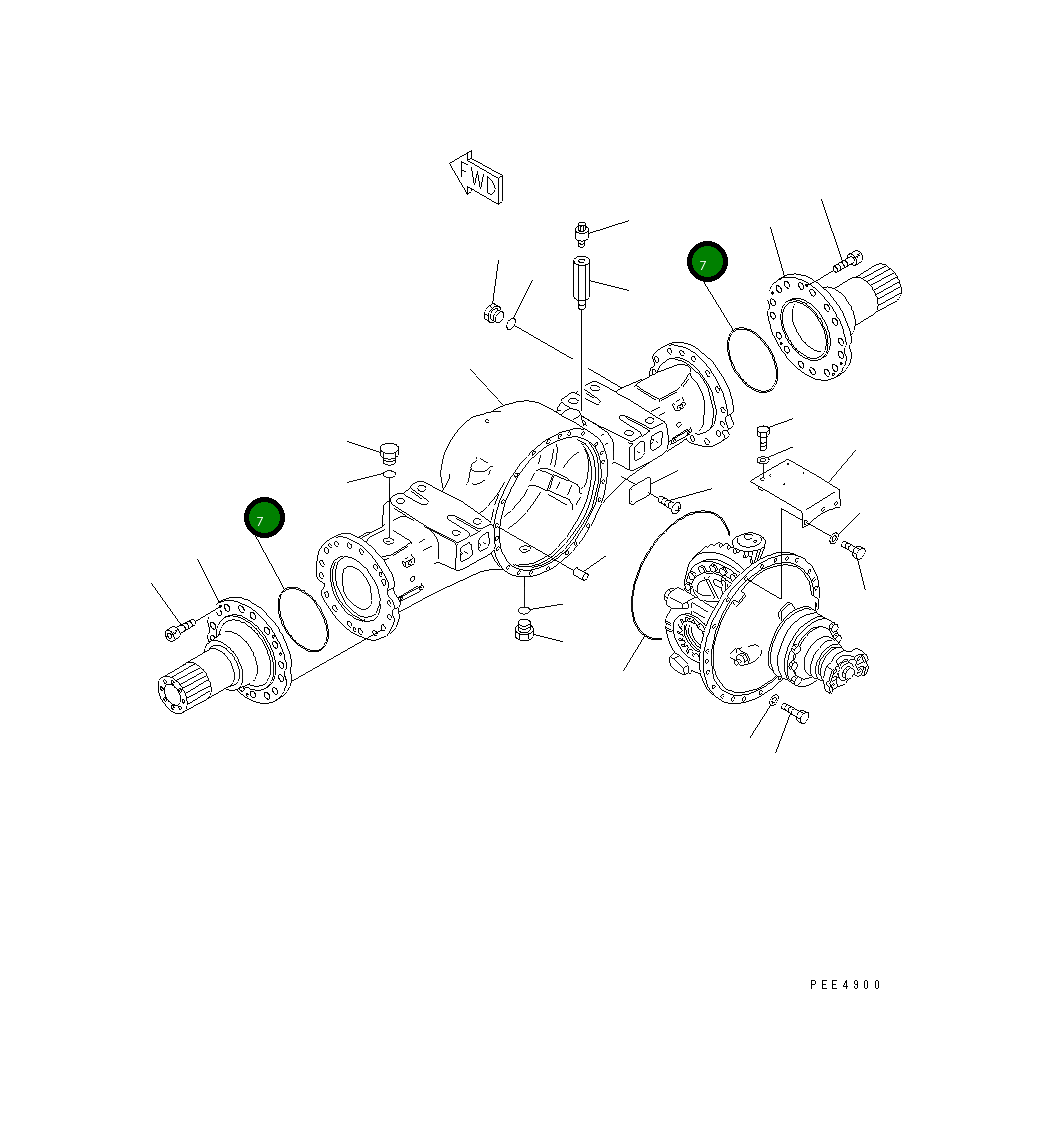 Кольцо уплотнительное (O-Ring) 07000-05220 Komatsu