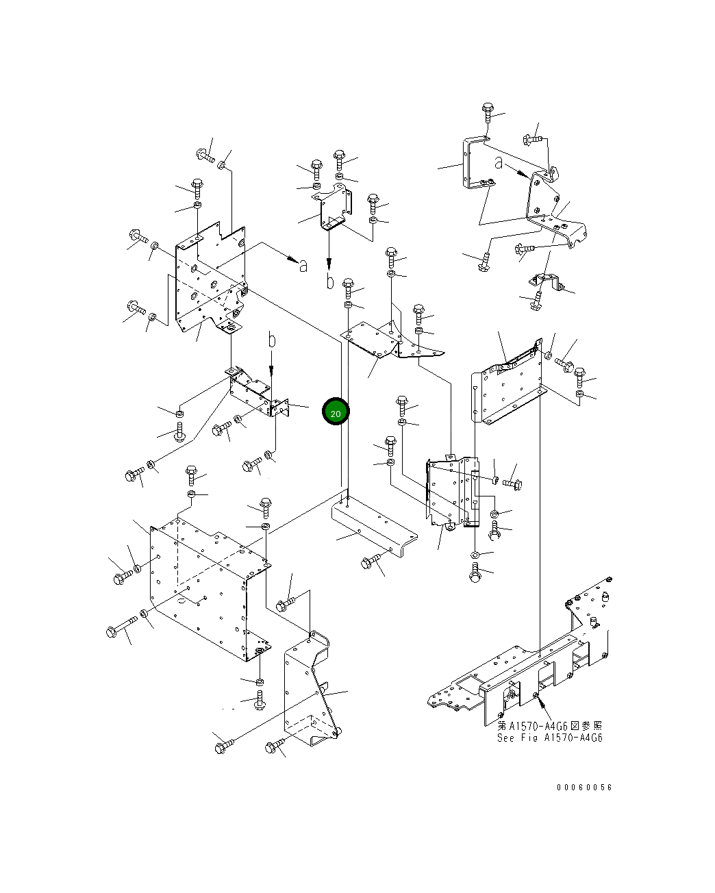 Крышка 6261-11-2960 Komatsu