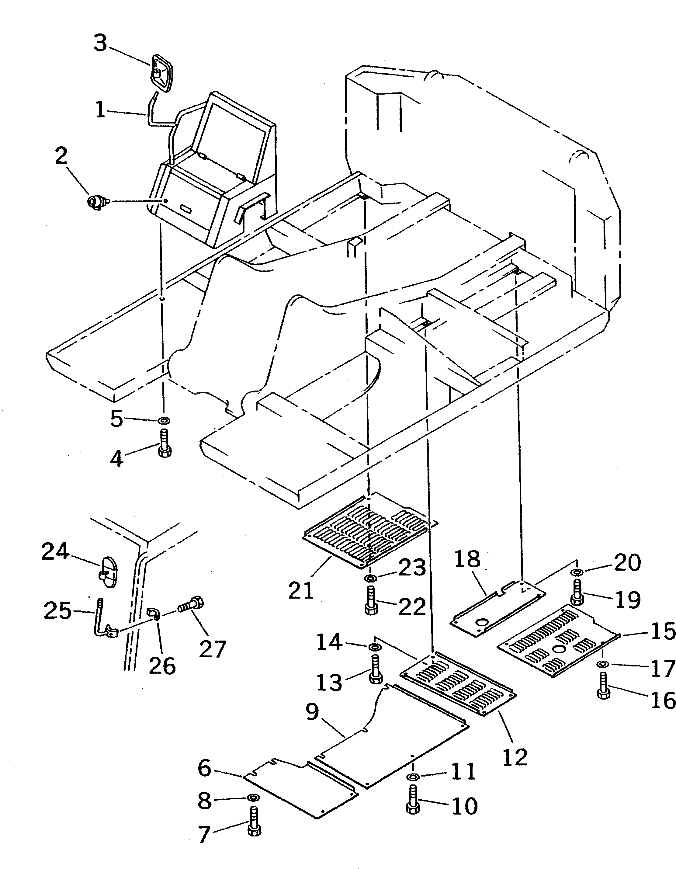 Крышка 20D-54-41114  Komatsu