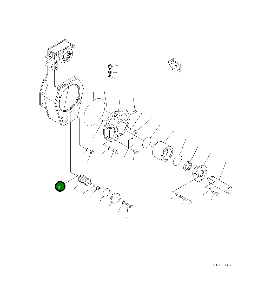 Болт 114-Z56-1210 Komatsu