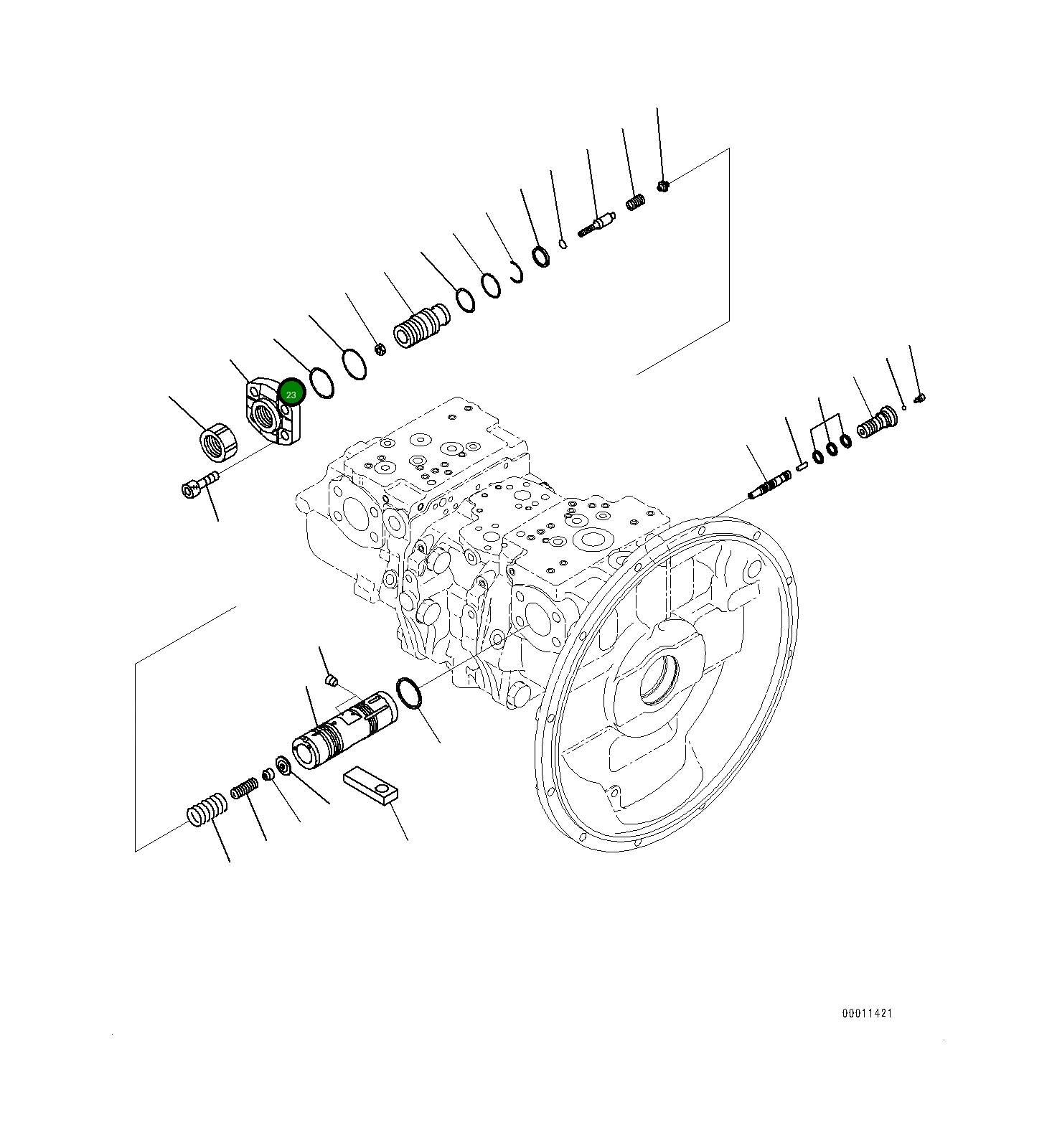 Кольцо уплотнительное (O-Ring) 07000-B2050 Komatsu