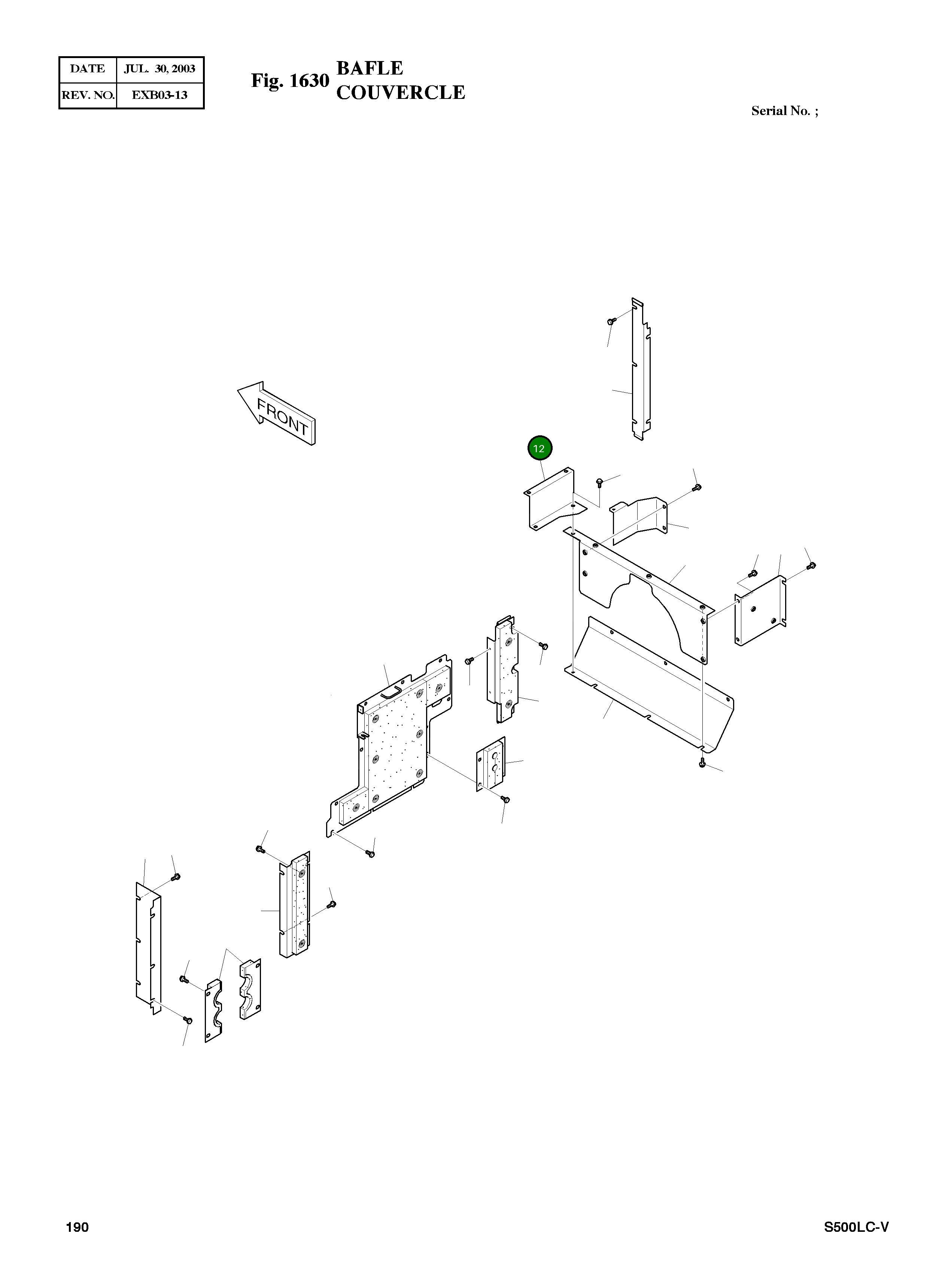 Крышка 621-01716 Komatsu