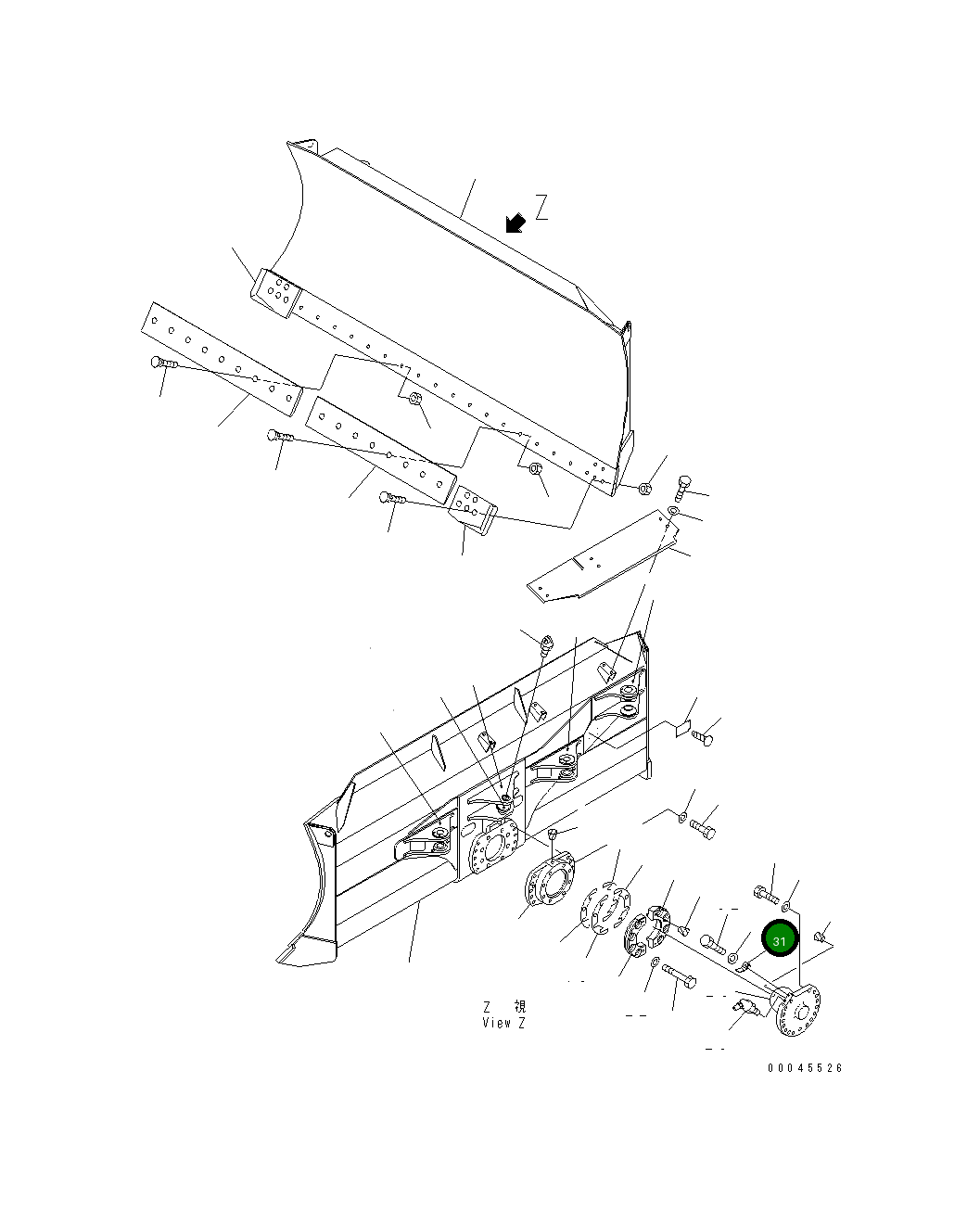 Крышка 134-72-72490 Komatsu