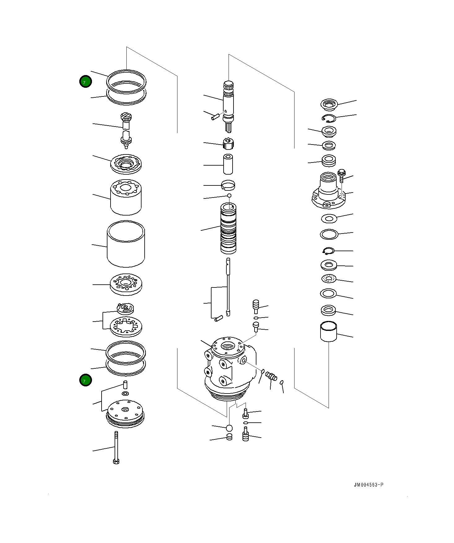 Кольцо 561-40-63750 Komatsu