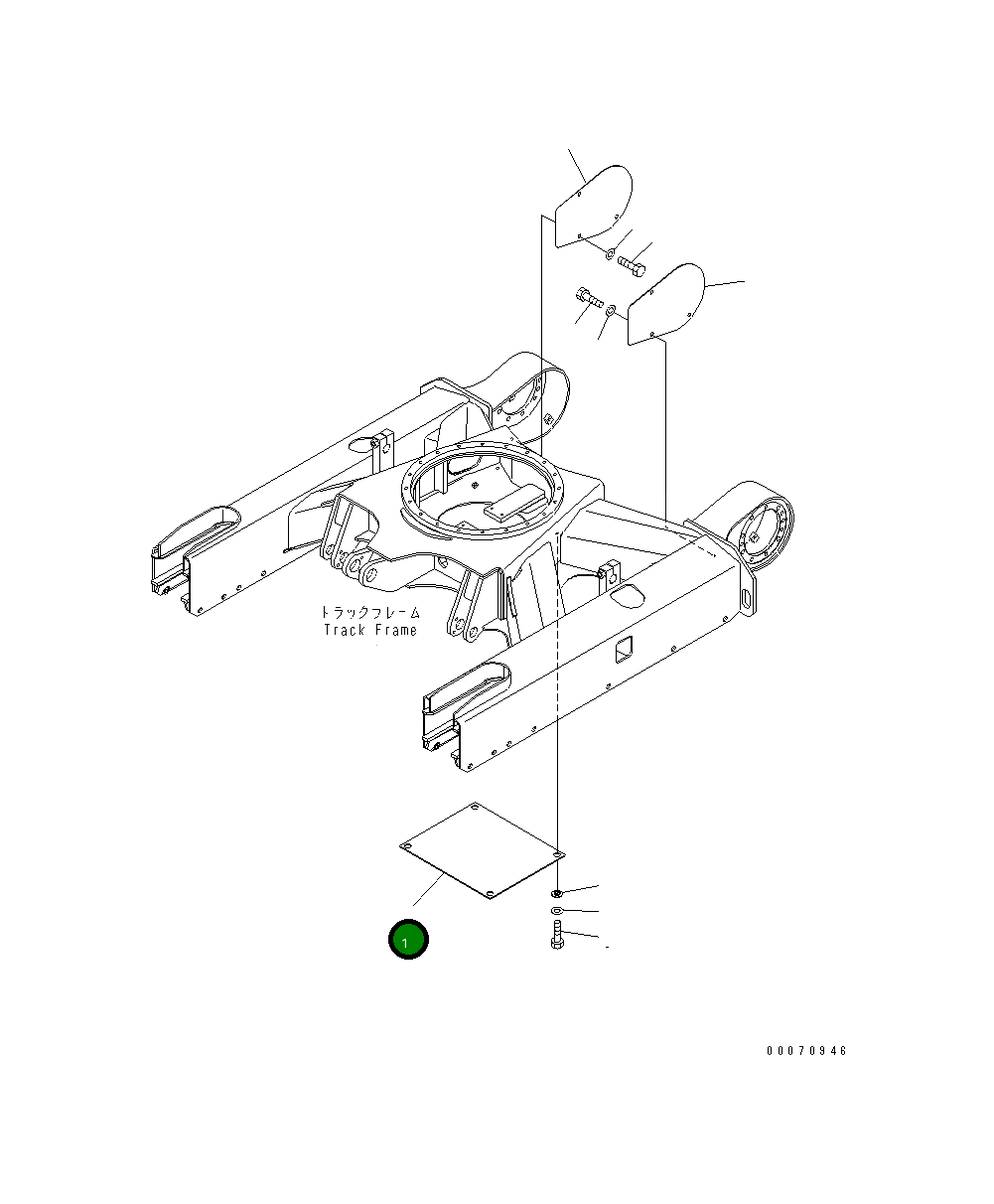 Крышка 22L-30-27130 Komatsu