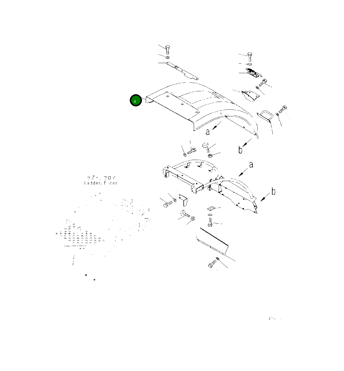 Крышка 425-54-54551 Komatsu