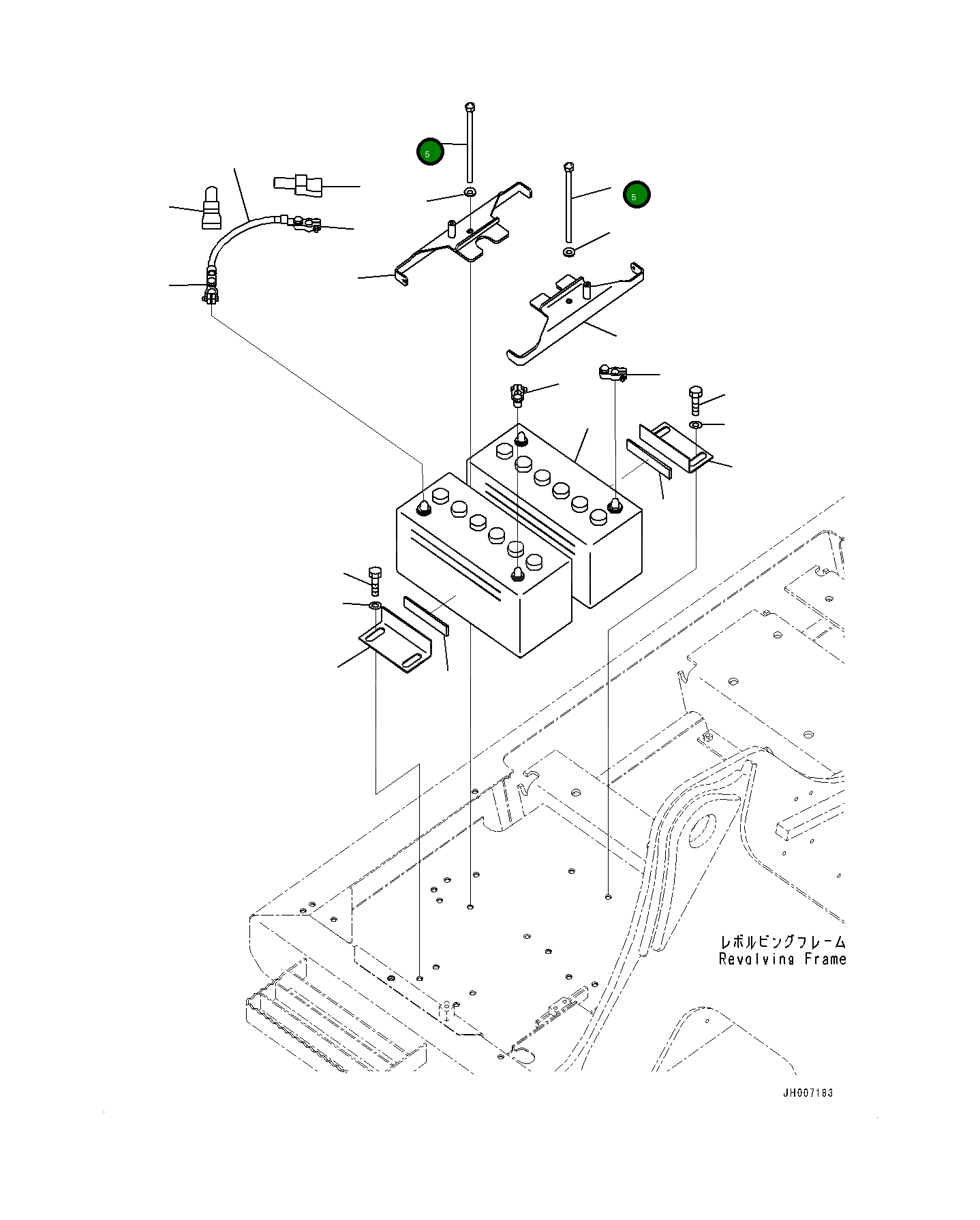 Болт 22U0621130  Komatsu