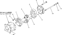 Корпус 07427-71320 Komatsu