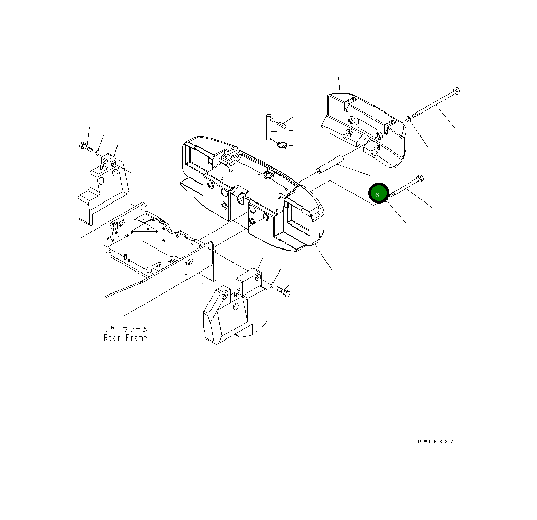 Болт 421-975-3180 Komatsu