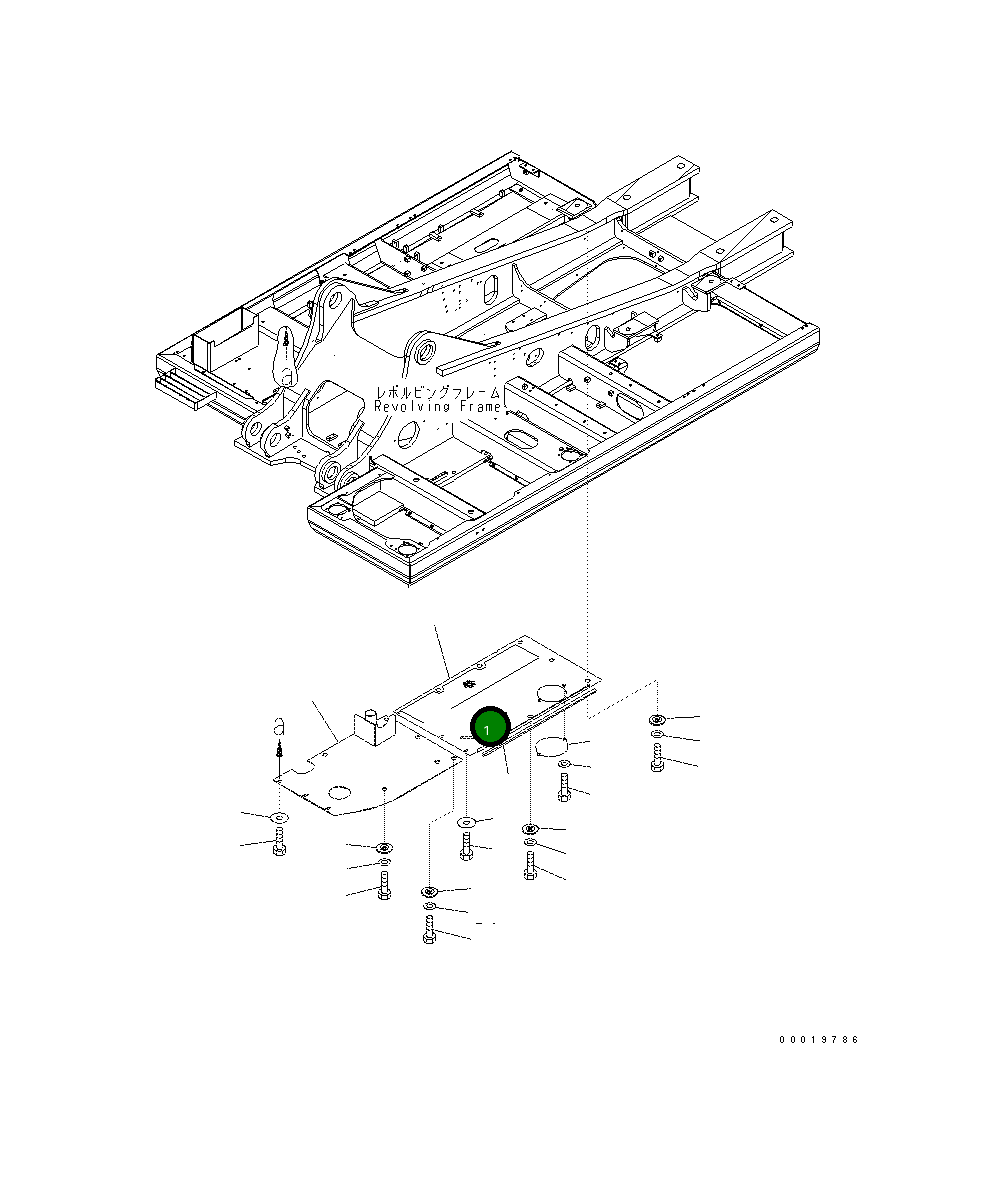 Крышка 208-54-72181  Komatsu