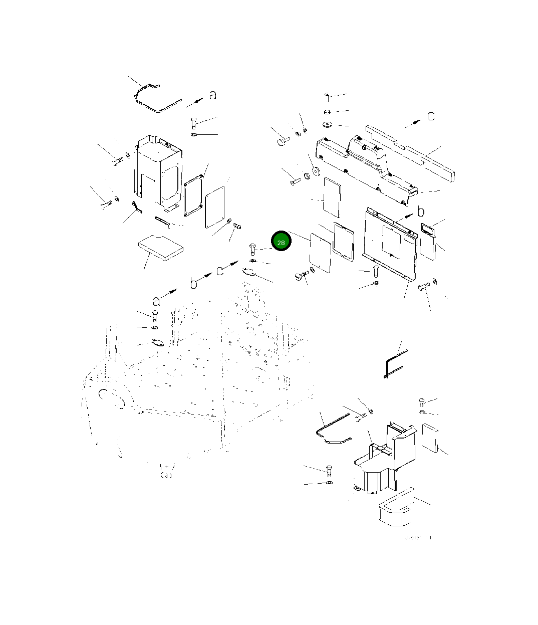 Крышка 419-926-5361 Komatsu